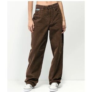 Empyre Tori 90s Sk8 Dark Brown Corduroy Baggy Boyfriend Fit Pants Women's Size 4